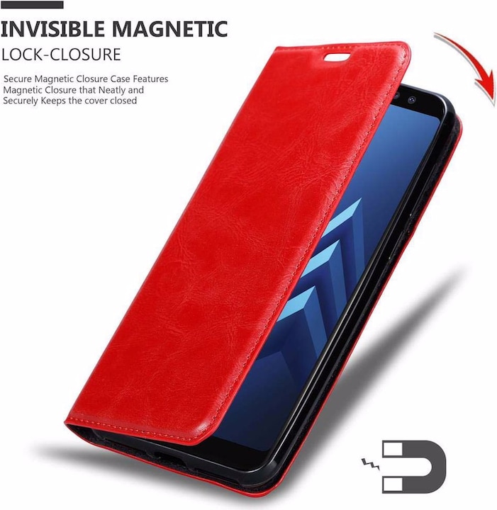 Actual product image Cadorabo Book Invisible Magnet Cover (Samsung Galaxy A6)
