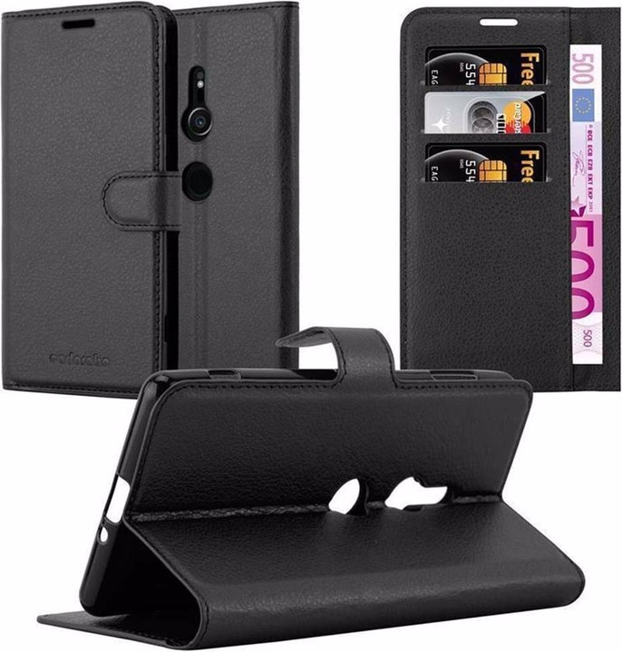 Actual product image Cadorabo Book with stand function cover (Sony Xperia XZ2)