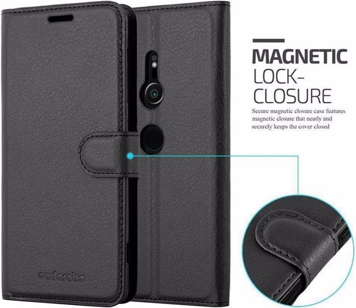 Actual product image Cadorabo Book with stand function cover (Sony Xperia XZ2)