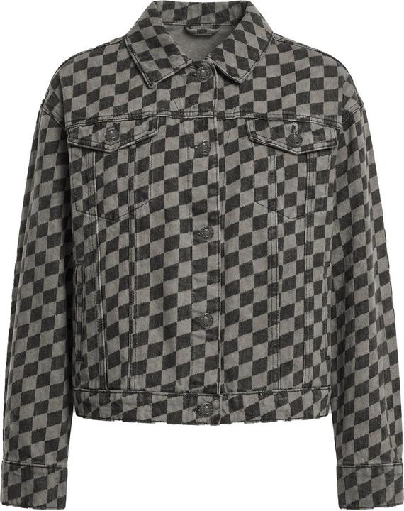 Actual product image Urban Classics Ladies 80's Oversized Laser Printed Denim Jacket - 166871 (M)