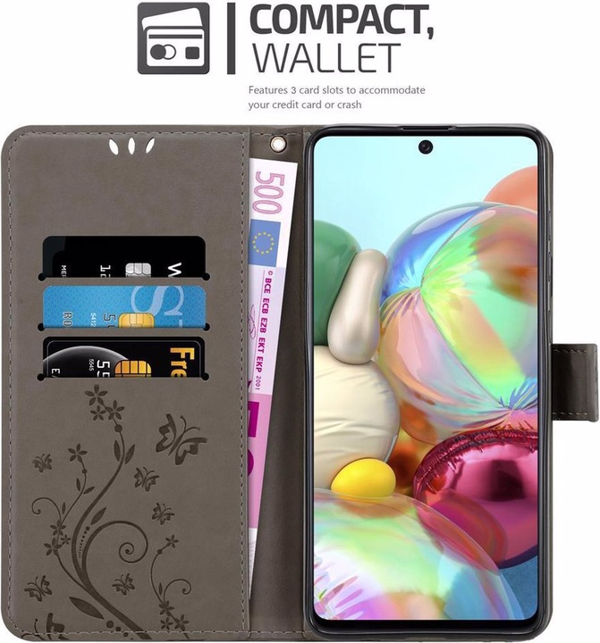 Actual product image Cadorabo Flower Book Cover (Samsung Galaxy A71)
