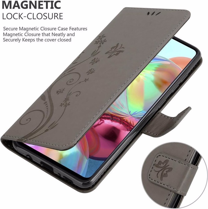 Actual product image Cadorabo Flower Book Cover (Samsung Galaxy A71)