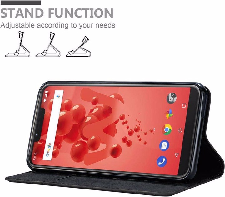 Actual product image Cadorabo Book Invisible Magnet Cover (Wiko View 2 Plus)