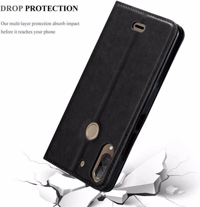 Actual product image Cadorabo Book Invisible Magnet Cover (Wiko View 2 Plus)