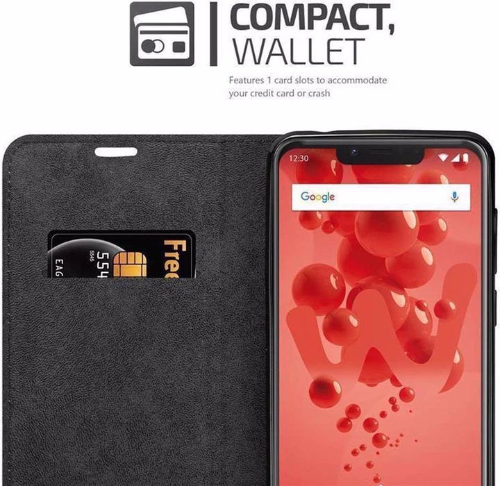 Actual product image Cadorabo Book Invisible Magnet Cover (Wiko View 2 Plus)