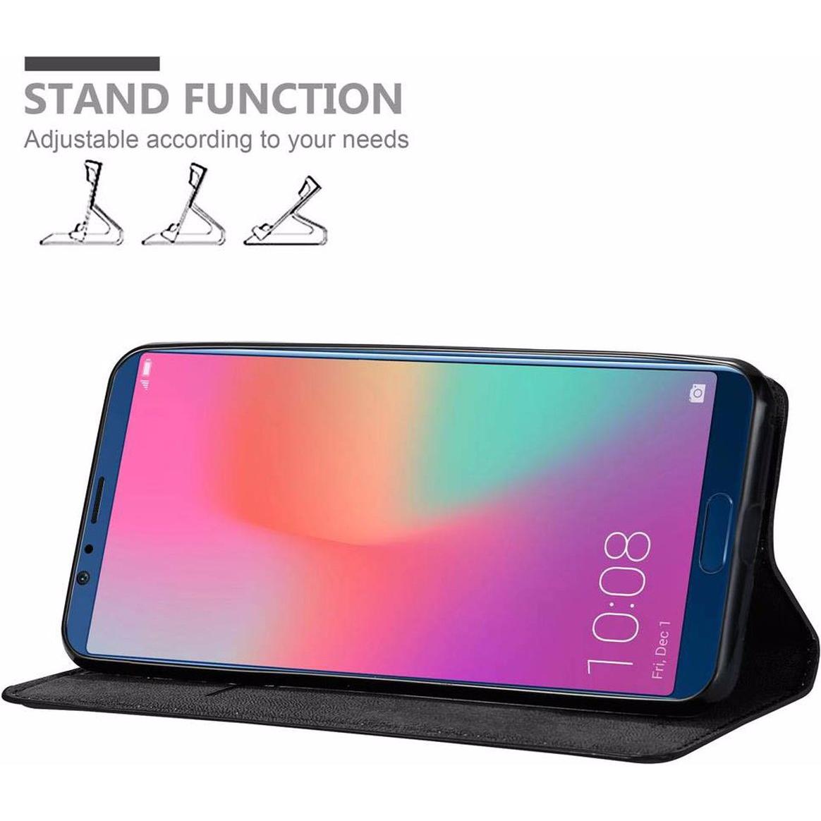 Thumbnail - Cadorabo Book Invisible Magnet Cover (Huawei P Smart (2019)), Smartphone Hülle, Schwarz