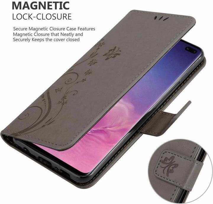 Image du produit Cadorabo Couverture du livre de fleurs (Samsung Galaxy S10+)