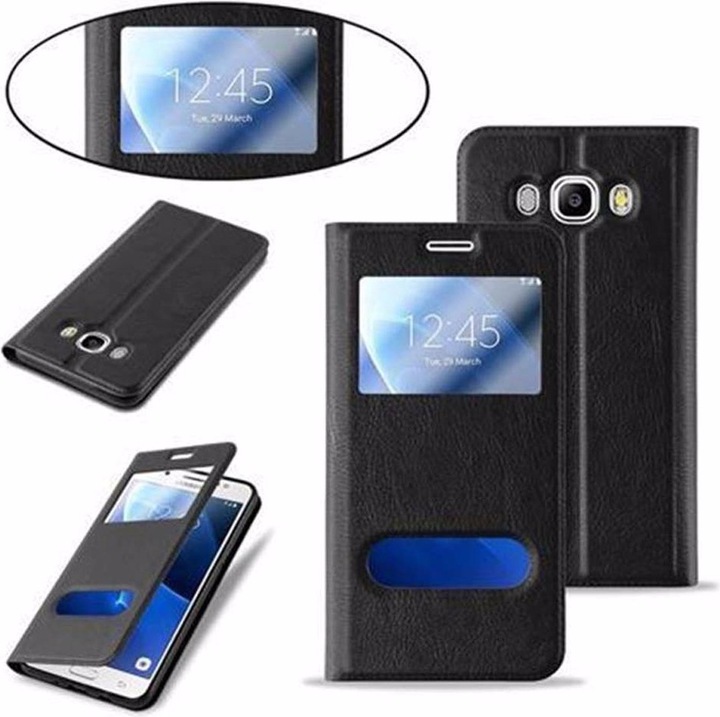 Produktbild Cadorabo Book mit View Doppelfenster Cover (Samsung Galaxy J7 2016)