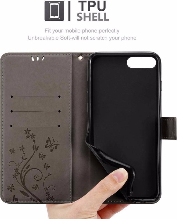 Produktbild Cadorabo Flower Book Cover (Apple iPhone 7 Plus)
