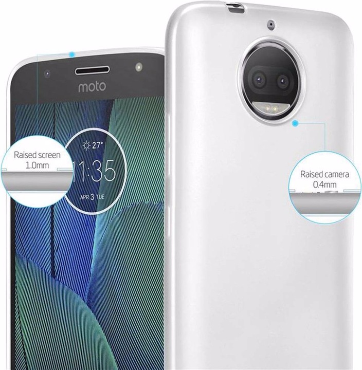 Produktbild Cadorabo TPU Matt Metallic Cover (Motorola Moto G5S Plus)