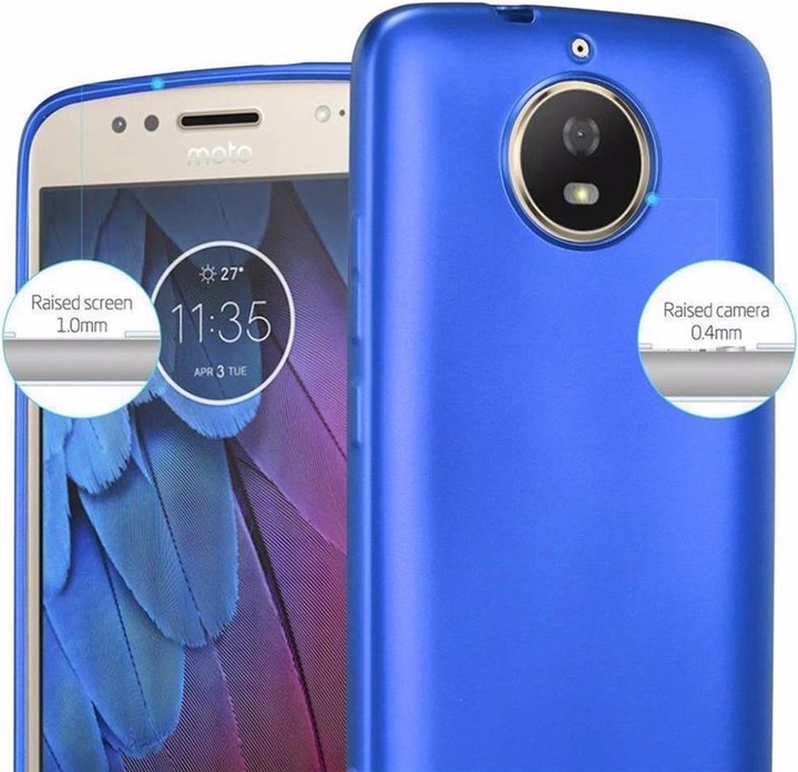 Actual product image Cadorabo TPU Matt Metallic Cover (Motorola Moto G5S)