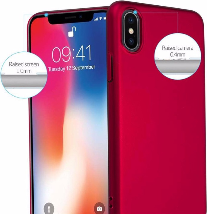 Produktbild Cadorabo Hard Cover Matt Metall Cover (Apple iPhone X)