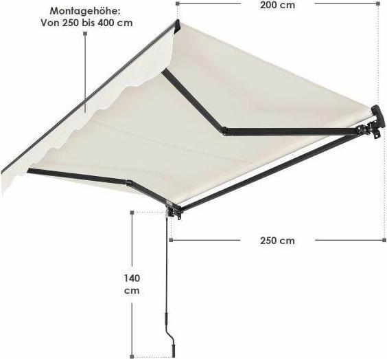 Produktbild Juskys Gelenkarmmarkise (2 m)