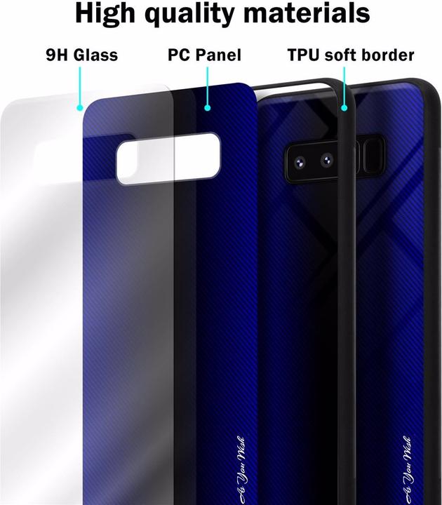 Image du produit Cadorabo TPU Couverture en verre rayé (Samsung Galaxy Note 8)