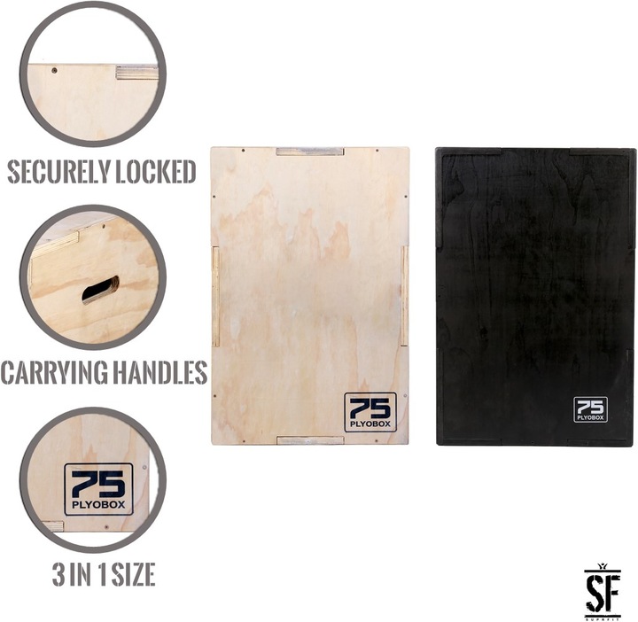 Image du produit Suprfit Baltrun Wooden Plyobox 3 en 1