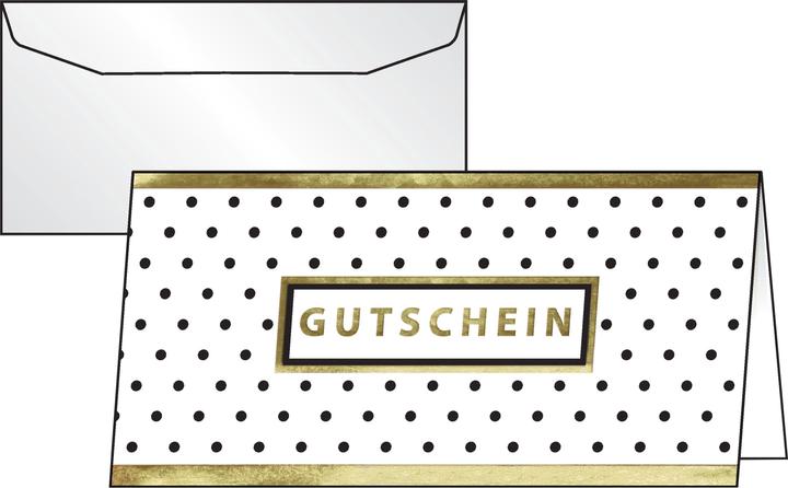Produktbild Sigel 10 Gutscheine Golden Glimmer DIN lang (10 Stk.)