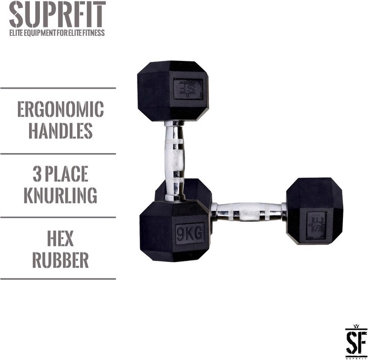 Image du produit Suprfit Haltères courts hexagonaux