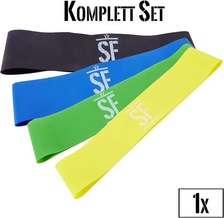 Suprfit Miniband Set (0.05 m, Stark, Leicht, Extra Stark, Mittel)
