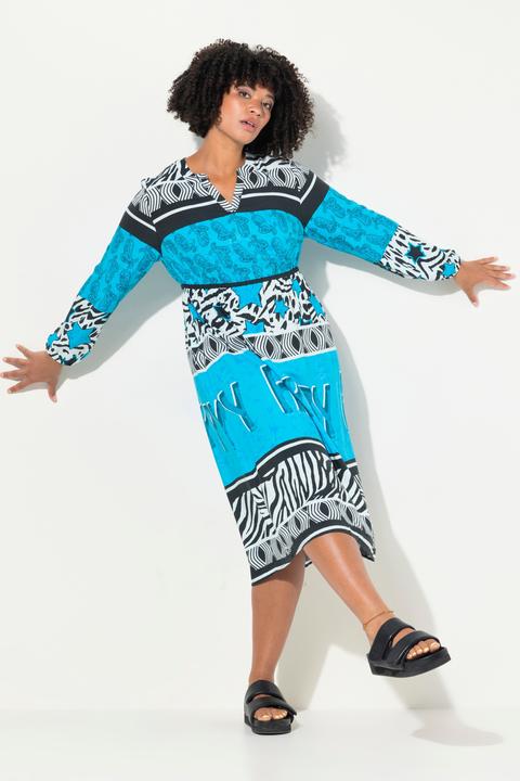 Produktbild Angel of Style Midikleid, A-Linie, Allover-Print, elastische Taille (46)