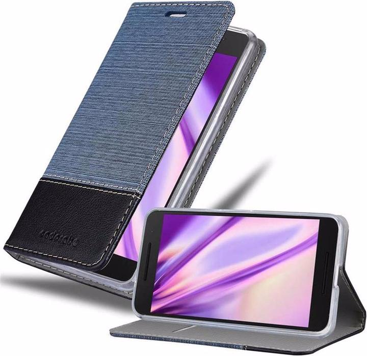 Actual product image Cadorabo Book Jeans Optics Cover (Huawei Nexus 6P)
