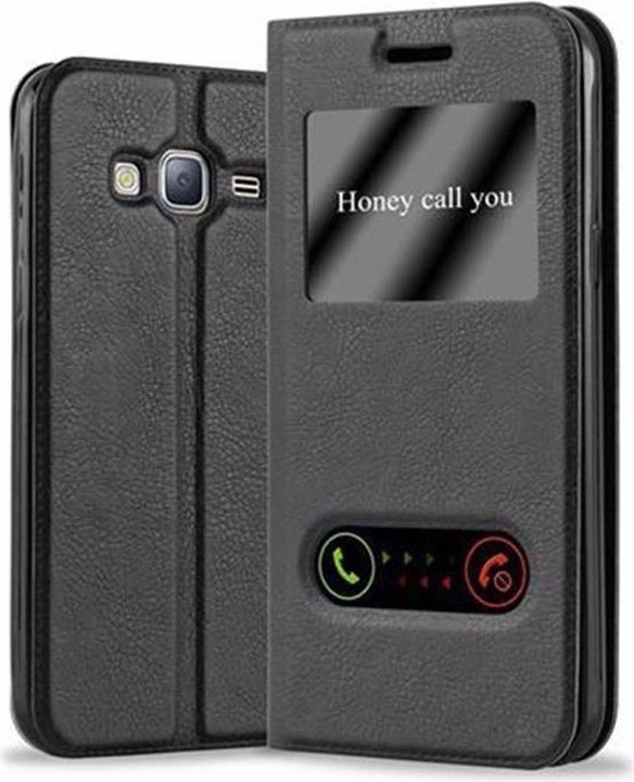 Produktbild Cadorabo Book mit View Doppelfenster Cover (Samsung Galaxy J3 (2016))