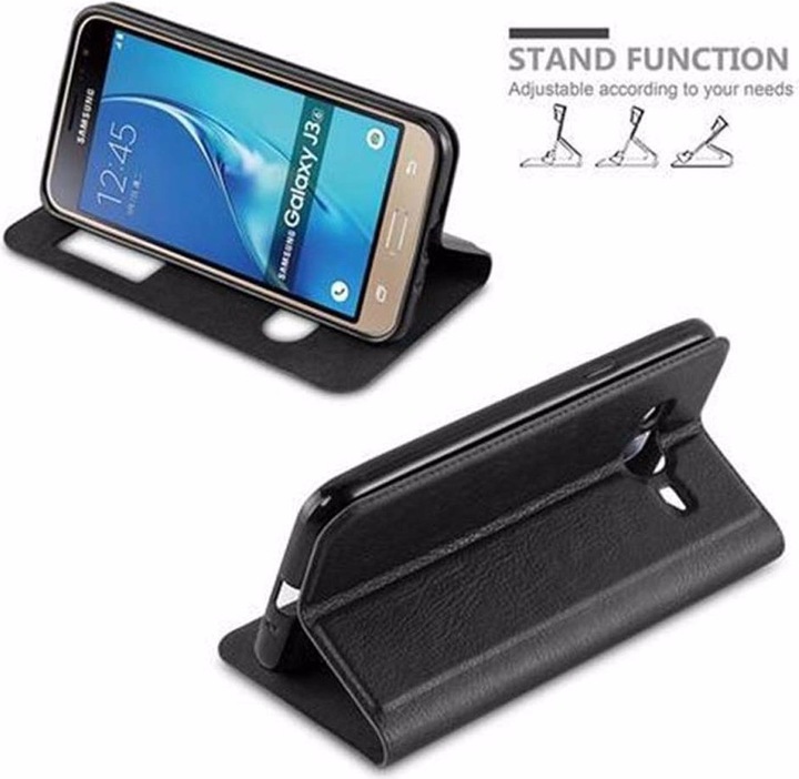 Produktbild Cadorabo Book mit View Doppelfenster Cover (Samsung Galaxy J3 (2016))