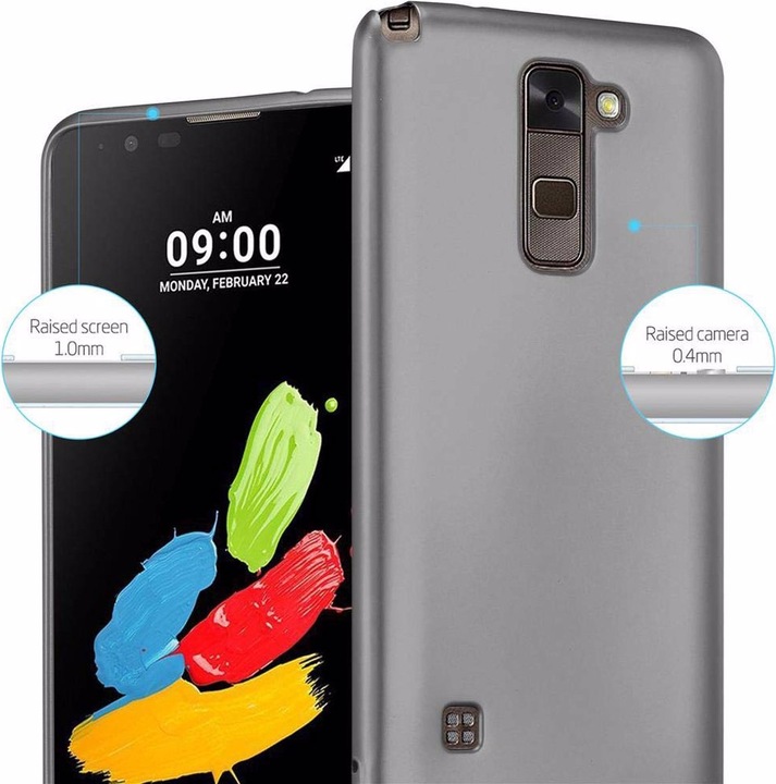 Actual product image Cadorabo TPU Matt Metallic Cover (LG Stylus 2)