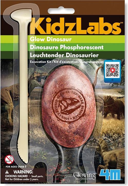 Actual product image 4M Glowing dinosaur