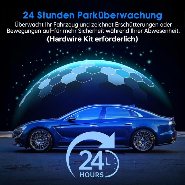 Produktbild Yonvim Dashcam Auto für Vorne und Hinten (Eingebautes Display, 2.5K)