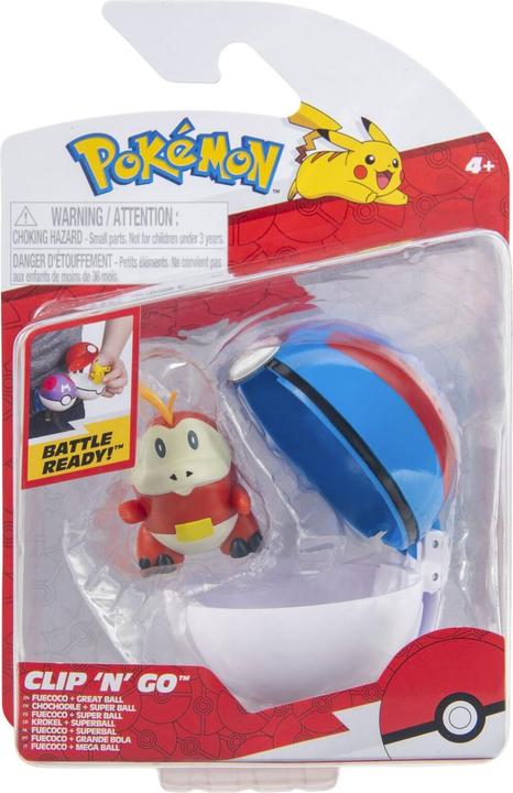Productafbeelding Pokémon Pokemon - Clip 'n' Go - Fuecoco + Great Ball/Toys