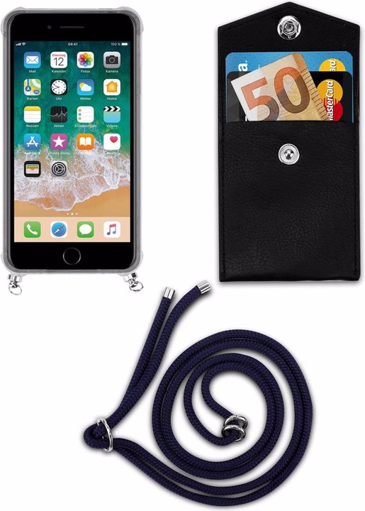 Produktbild Cadorabo TPU Handy Kette SILBER Cover