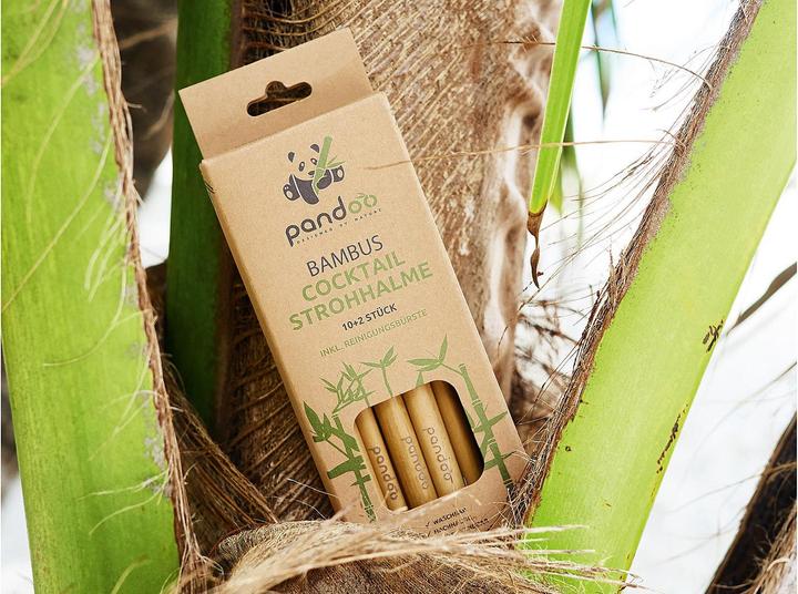 Immagine prodotto Pandoo Cocktail Straw Bamboo 12pcs (1x)