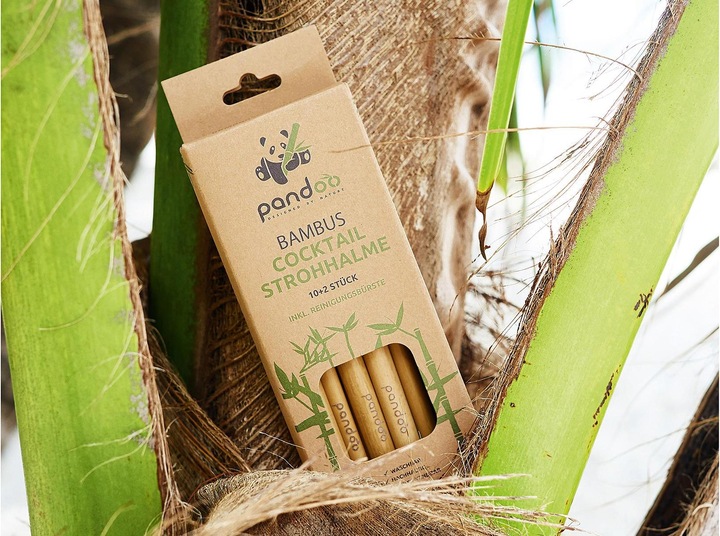 Produktbild Pandoo Cocktail-Strohhalm Bambus 12er (12 x)