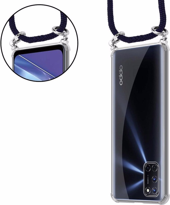 Produktbild Cadorabo TPU Handy Kette SILBER Cover