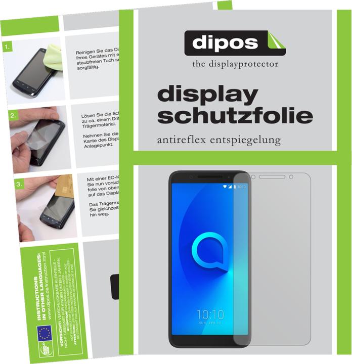 Immagine prodotto Dipos Pellicola Protettiva Antiriflesso (2 pz., Alcatel 3)
