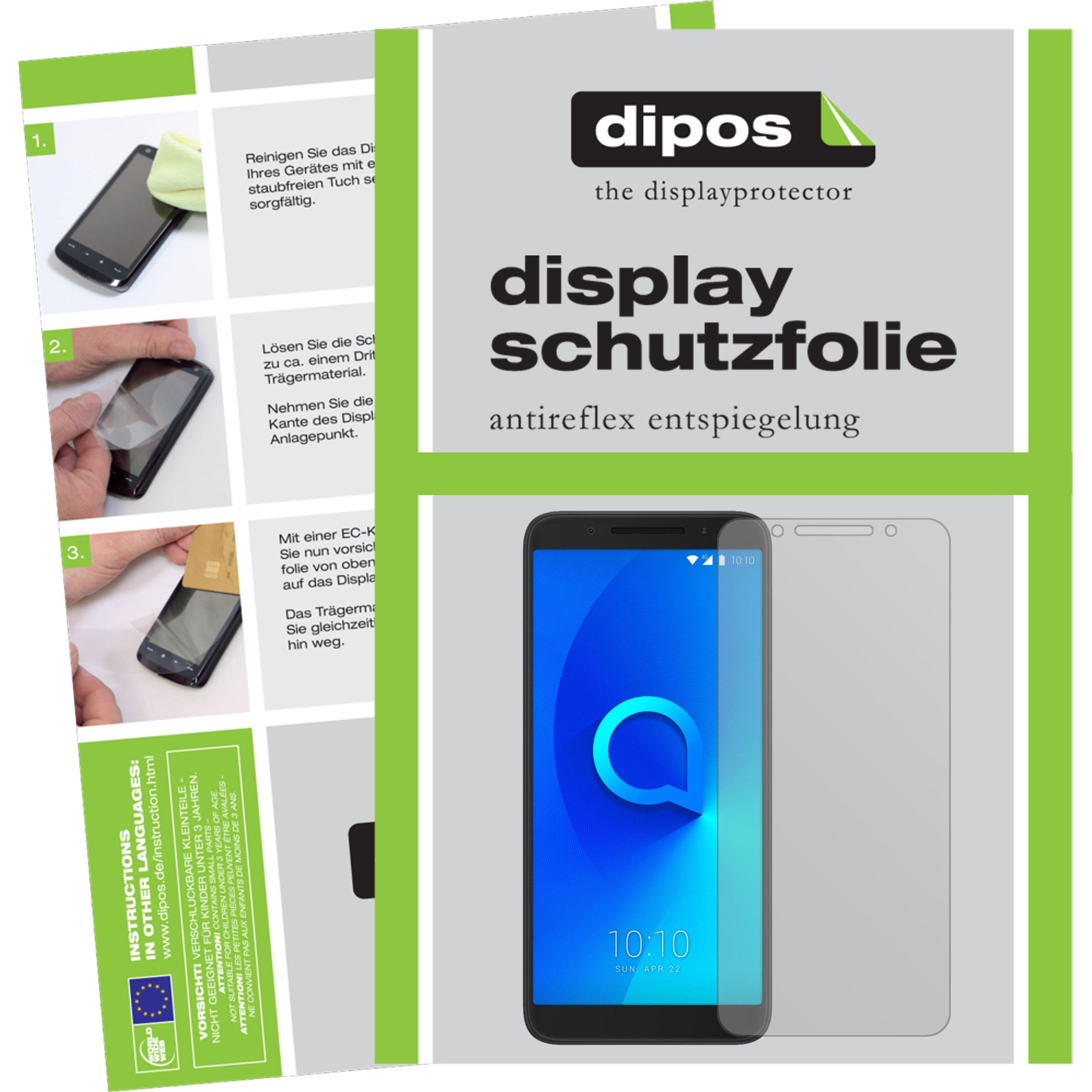 Dipos Displayschutzfolie Antireflex (1 Stück, Alcatel 3), Smartphone Schutzfolie, Transparent