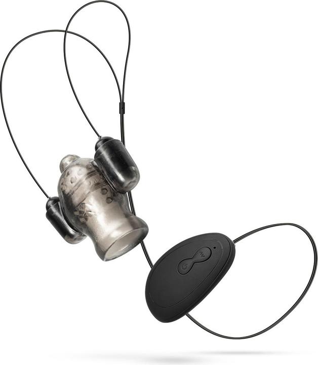 Actual product image Easytoys Vibrating Penis Sleeve With Remote Control - Small