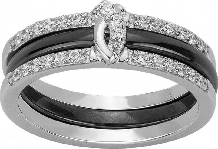 Immagine prodotto Ceranity Anello Argento - Ceramica Nera - Zirconia (56)