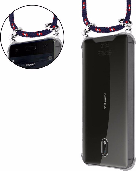 Produktbild Cadorabo TPU Handy Kette SILBER Cover
