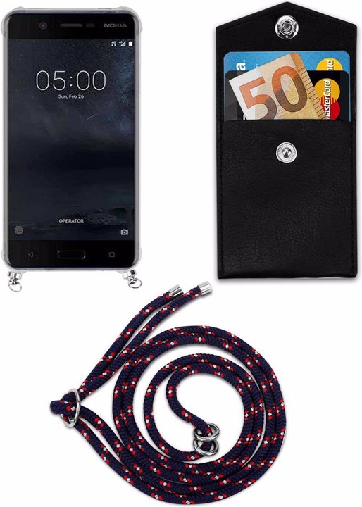 Produktbild Cadorabo TPU Handy Kette SILBER Cover