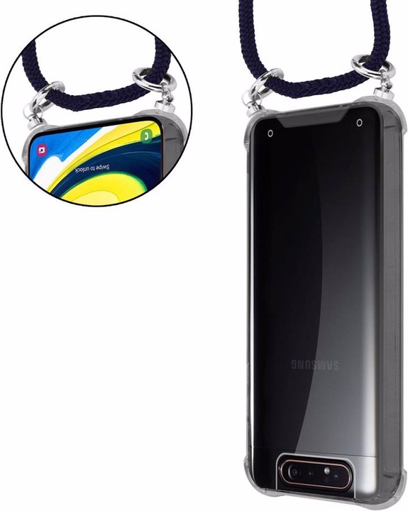 Produktbild Cadorabo TPU Handy Kette SILBER Cover