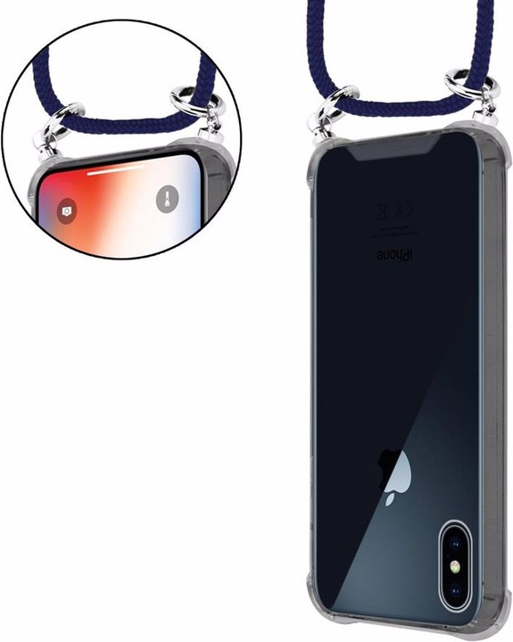 Produktbild Cadorabo TPU Handy Kette SILBER Cover