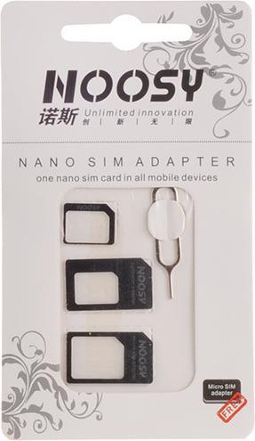Noosy SIM card adapter set - Nano SIM - 3in1 - Univers