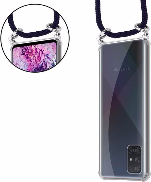 Produktbild Cadorabo TPU Handy Kette SILBER Cover
