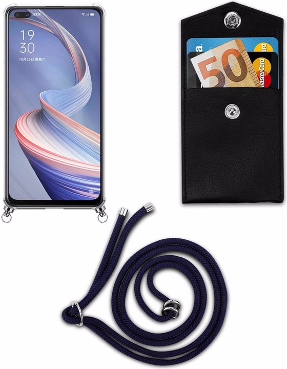 Produktbild Cadorabo TPU Handy Kette SILBER Cover