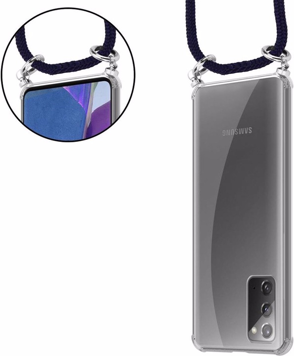Produktbild Cadorabo TPU Handy Kette SILBER Cover