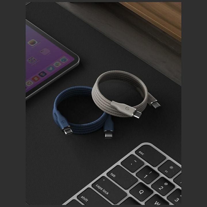 Actual product image Energea Helix 60 Magnetic USB-C to USB-C Cable 480Mbps 60W 1.5m pink (1.50 m, 60 W)