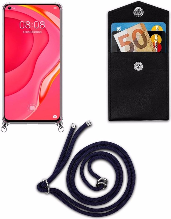 Produktbild Cadorabo TPU Handy Kette SILBER Cover