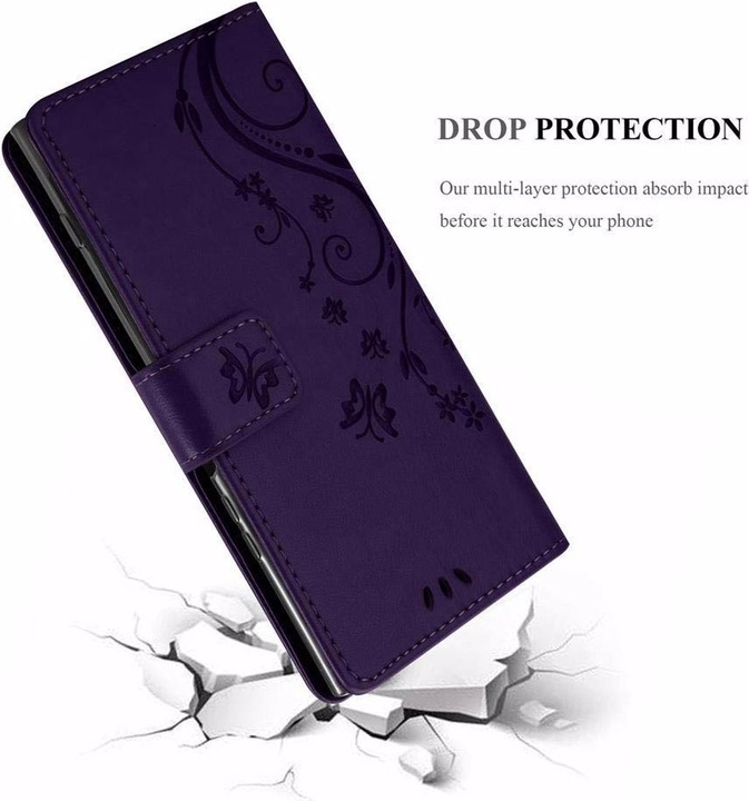 Actual product image Cadorabo Flower Book Cover (Sony Xperia XZ1)
