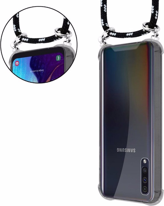 Produktbild Cadorabo TPU Handy Kette SILBER Cover